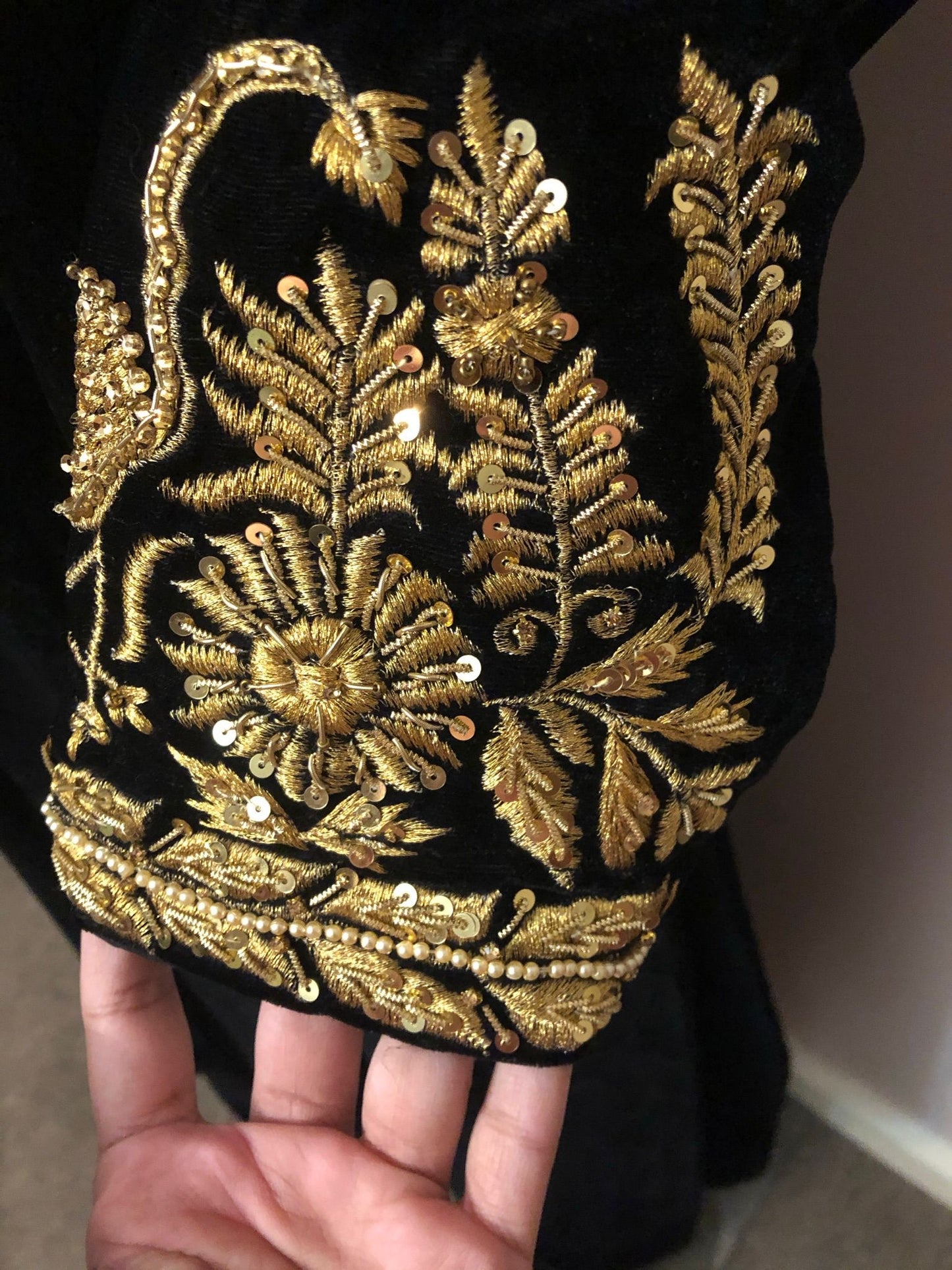 Velvet Embroidered Frock