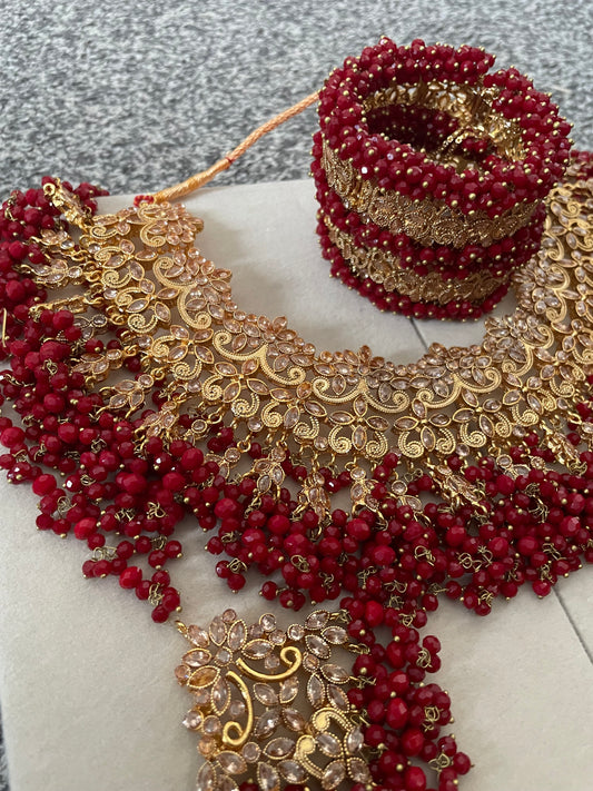 Red Bridal Sneha