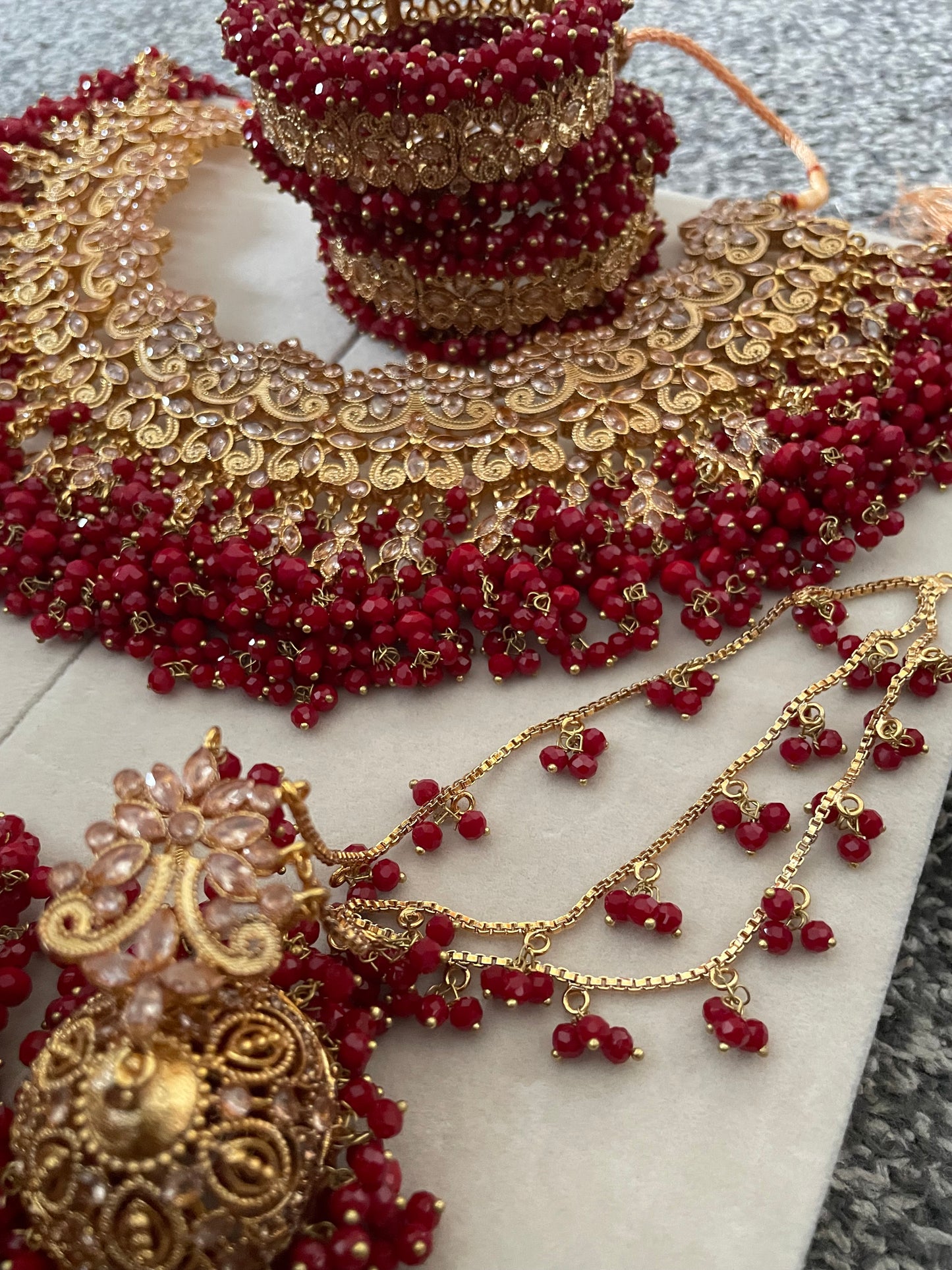 Red Bridal Sneha