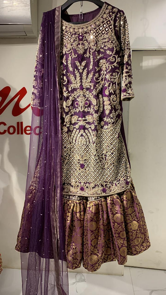 Farshi Plum Lengha