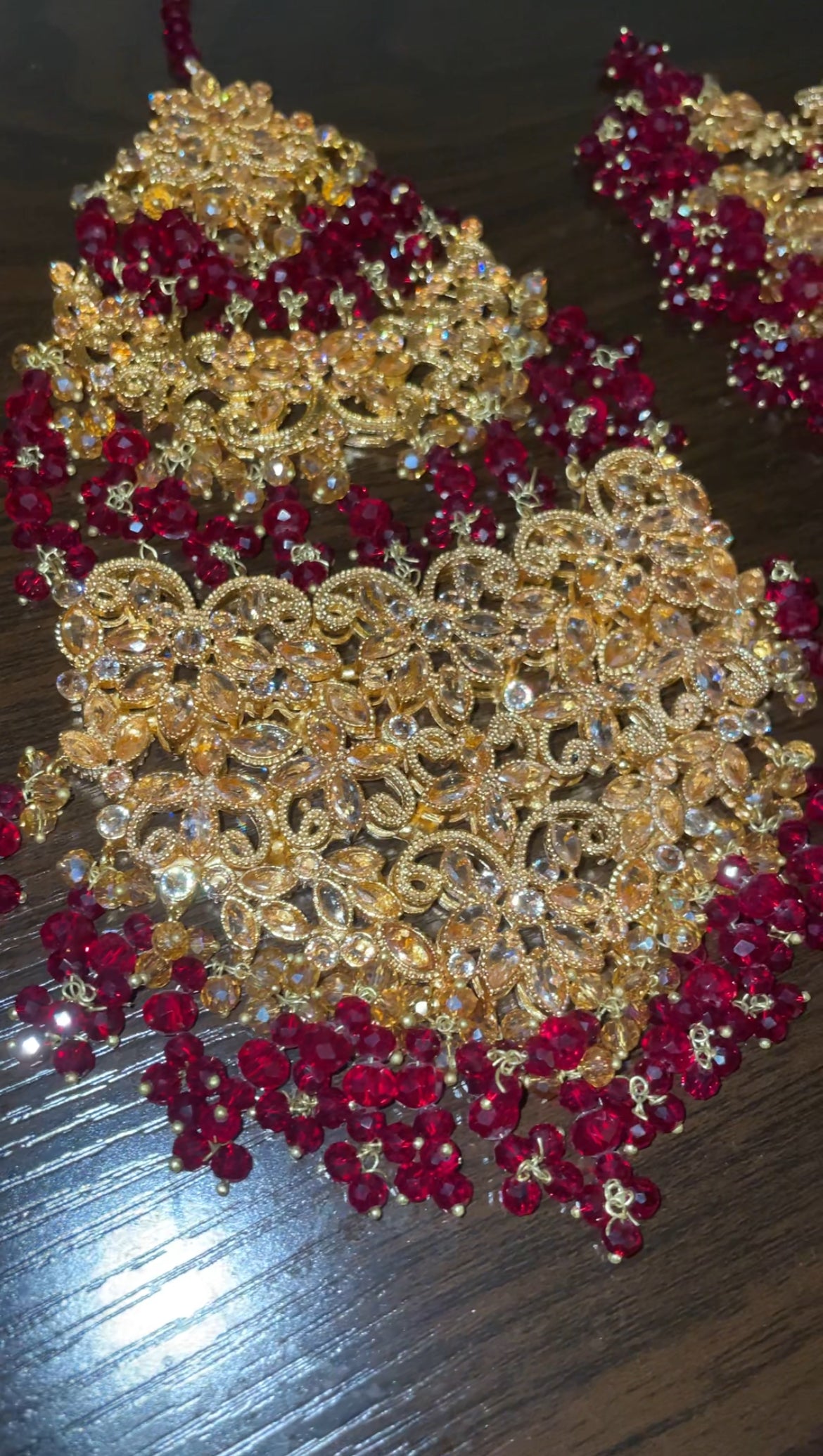 Aneesa Bridal in Maroon
