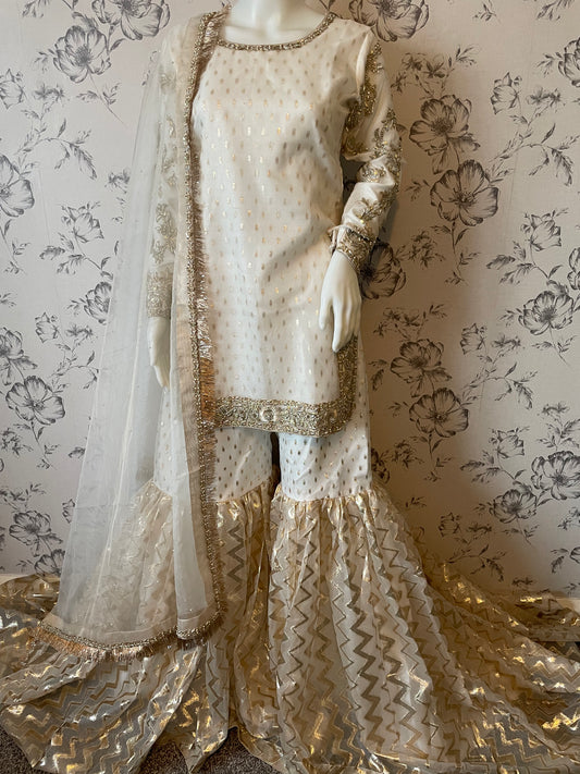 Nikkah Gharara With Tail