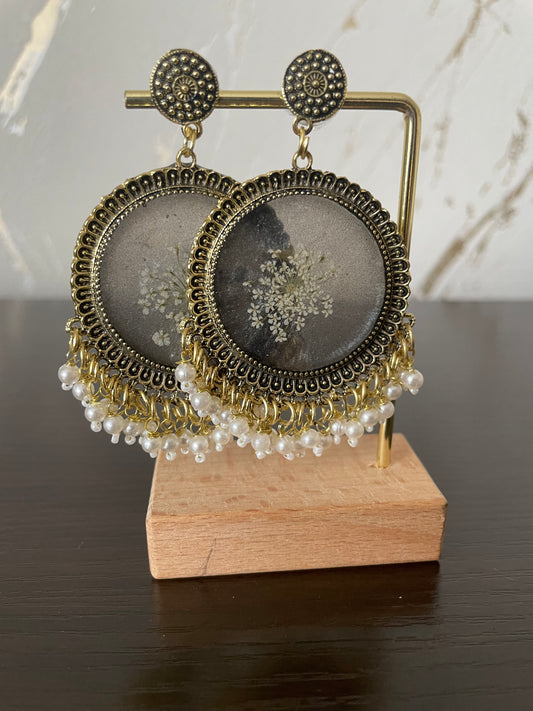 Resin Flower Earrings