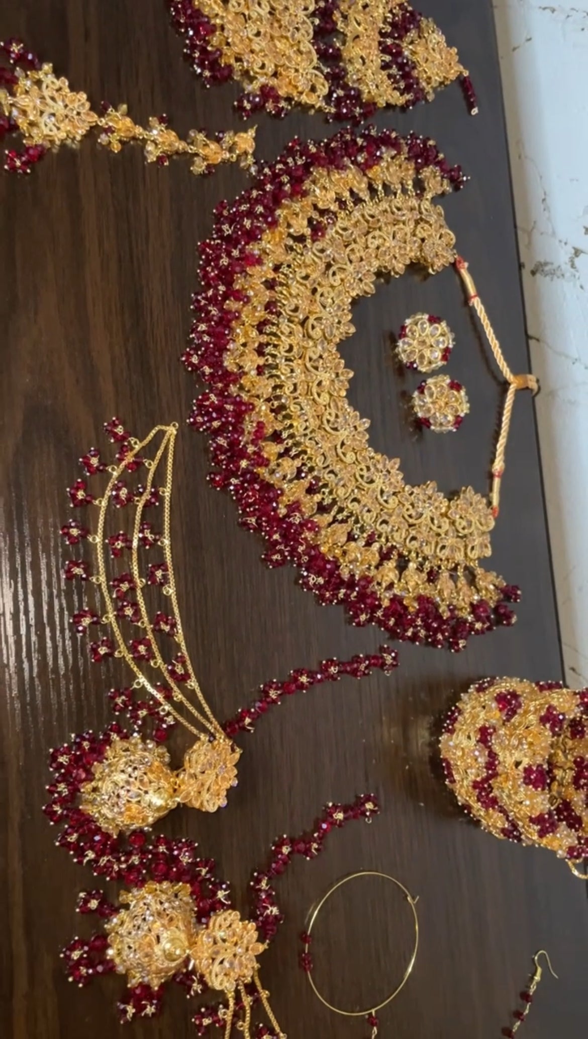 Aneesa Bridal in Maroon