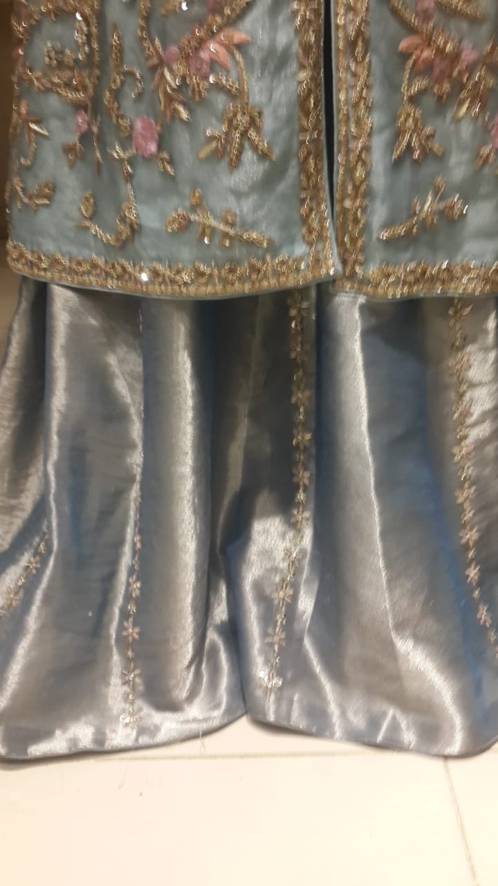 Ice blue gown