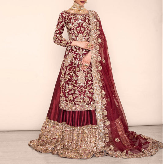 Bridal Silk Lengha