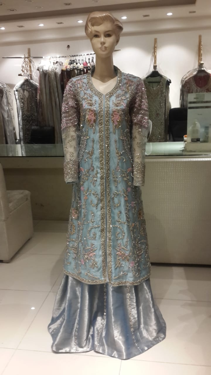 Ice blue gown